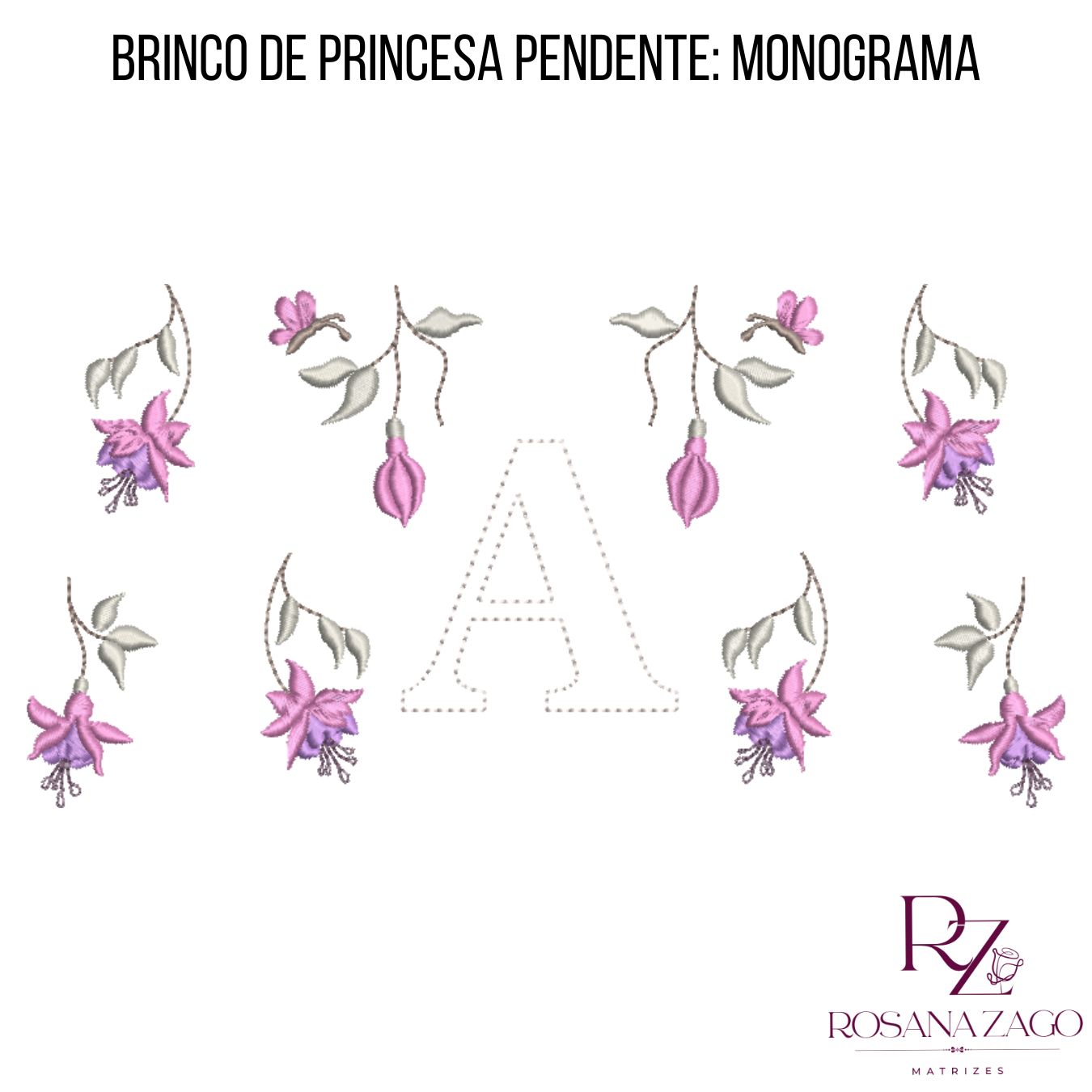 BRINCO DE PRINCESA PENDENTE: MONOGRAMA - Imagem 2