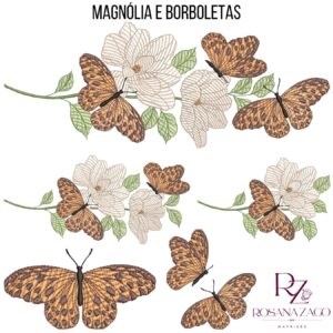 MAGNÓLIA E BORBOLETAS