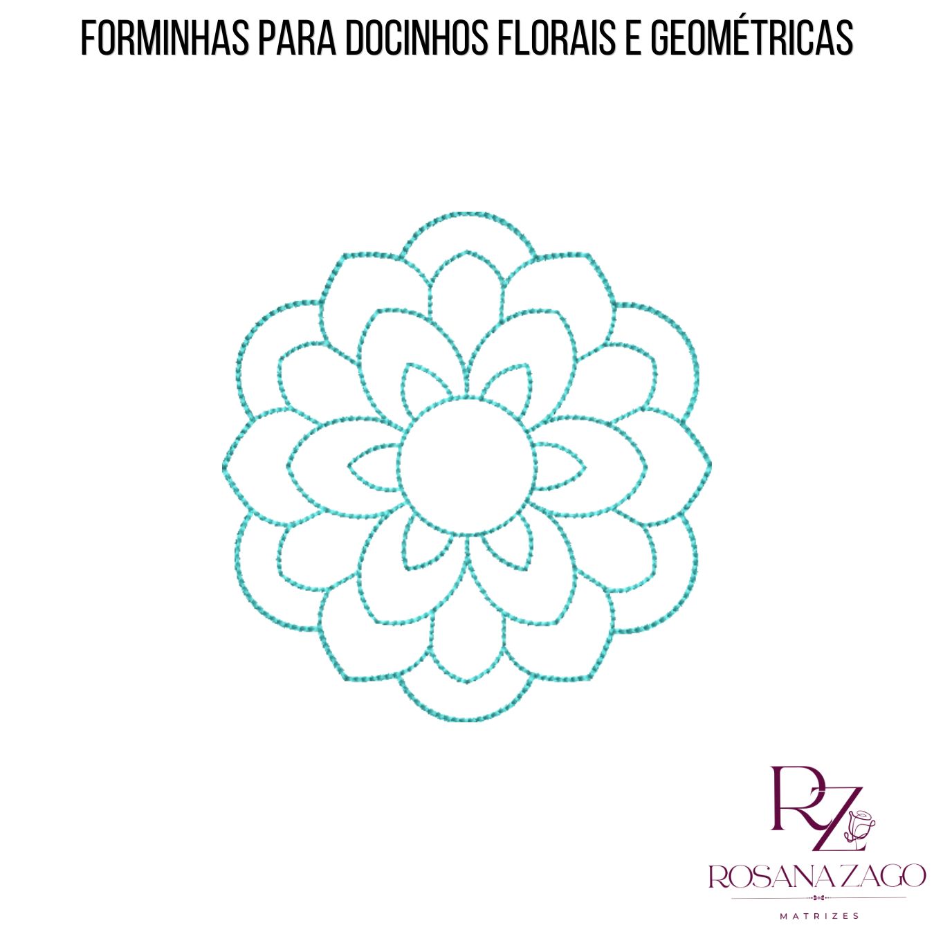 FORMINHAS PARA DOCINHOS FLORAIS E GEOMÉTRICAS - Imagem 4