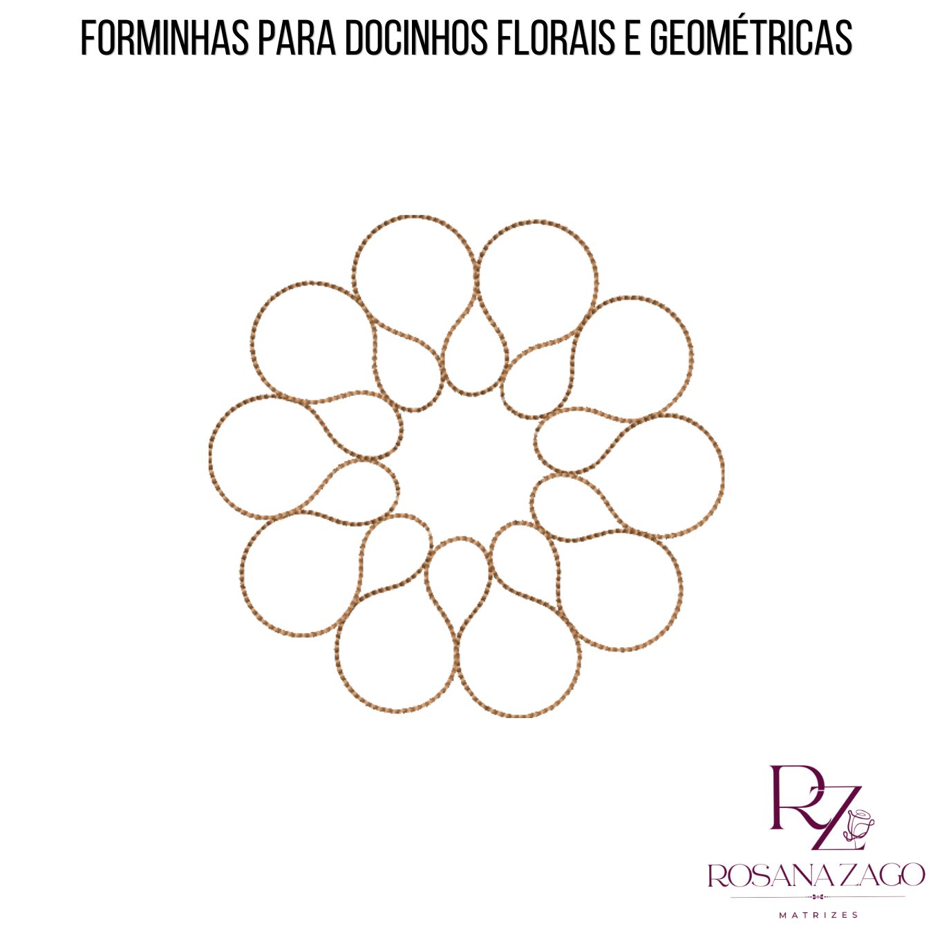 FORMINHAS PARA DOCINHOS FLORAIS E GEOMÉTRICAS - Imagem 5
