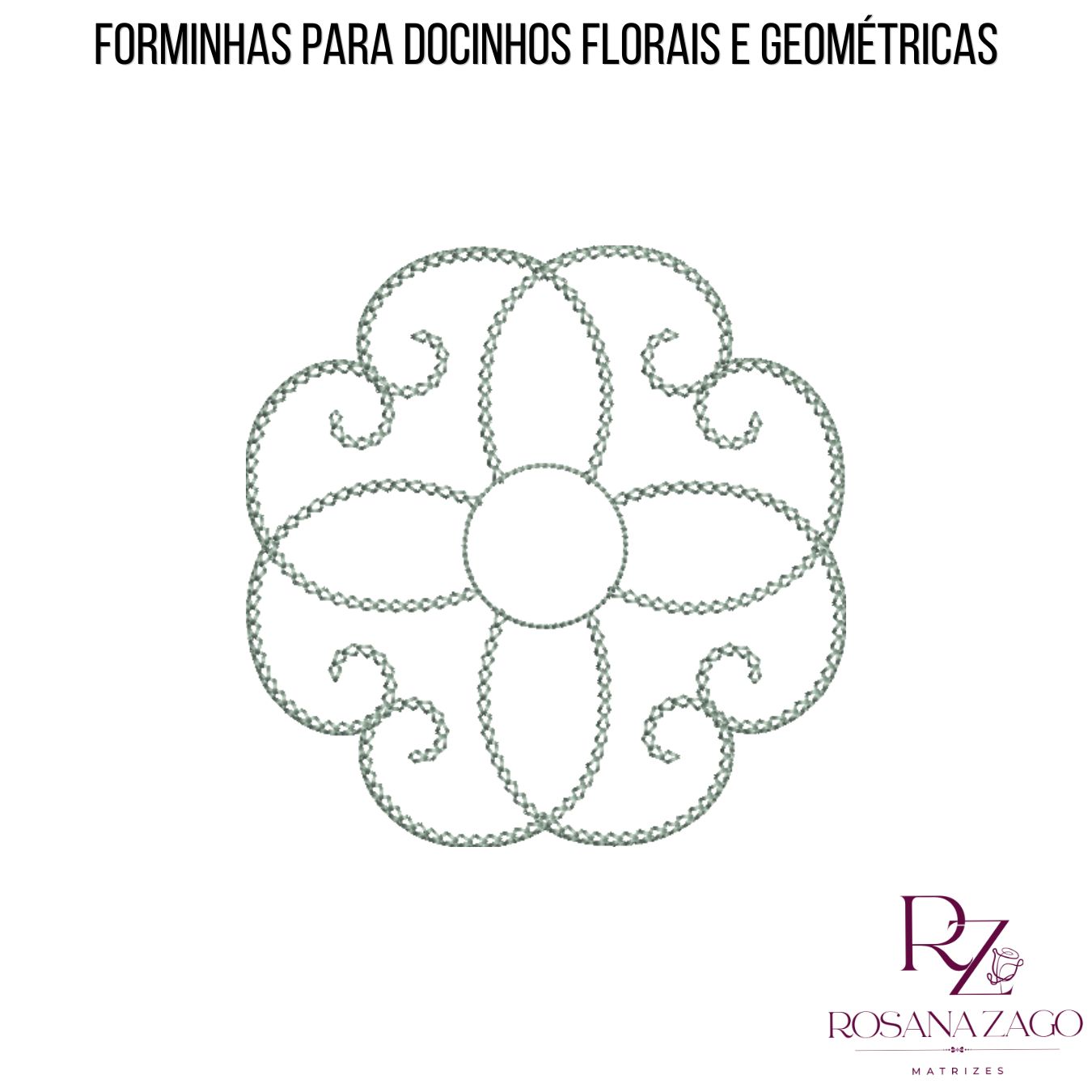 FORMINHAS PARA DOCINHOS FLORAIS E GEOMÉTRICAS - Imagem 6